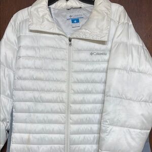 Columbia White Quilted Jacket 1X Women’s